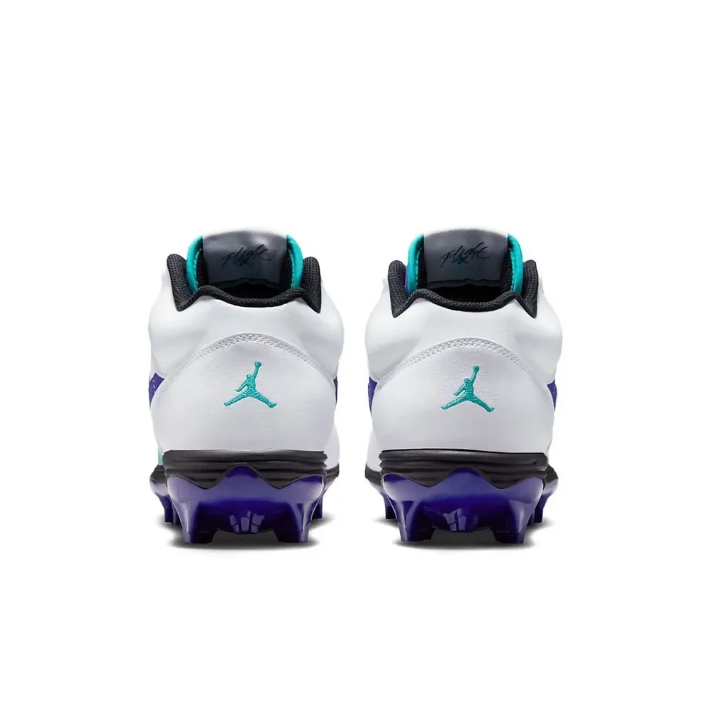 Jordan Stadium 90 Low TD Football Cleats White/Grape Mens Sz 13 - (HQ0210-105)
